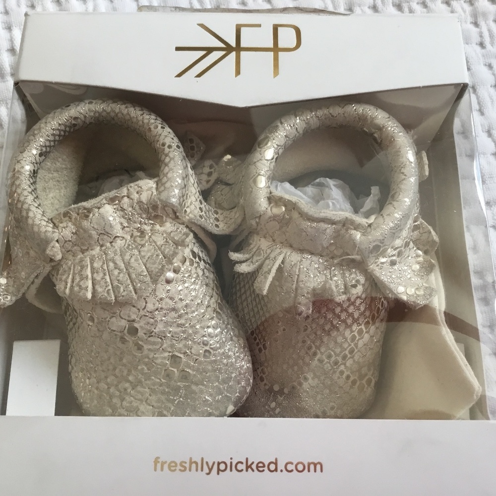 Freshly picked snakeskin Merci moccasin